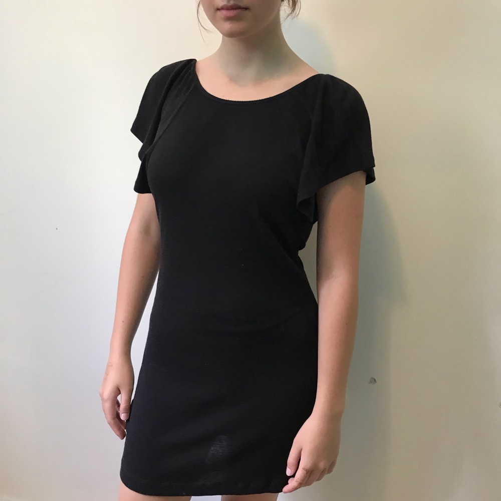 Kiki de Montparnasse black cotton loungewear backless dress. Totally 💯 spot on!